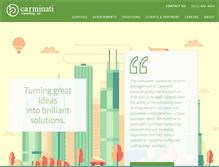 Tablet Screenshot of carminaticonsulting.com